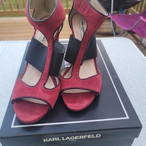 Red Strap Karl Lagerfield Sandal